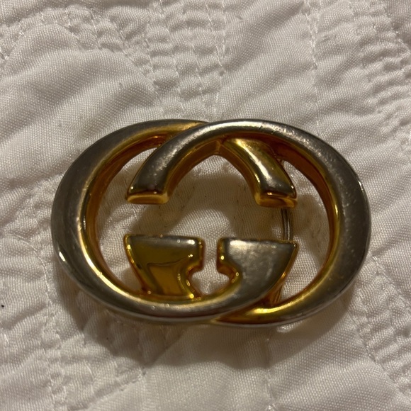 Vintage Gold Gucci GG bent buckle 70s - Picture 4 of 4